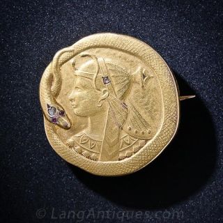 Art Nouveau Cleopatra Pin