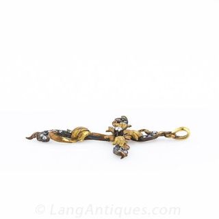 Art Nouveau Cross Pendant