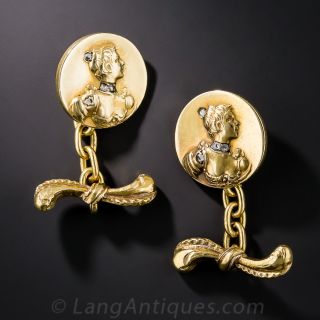 Art Nouveau Cufflinks - 1