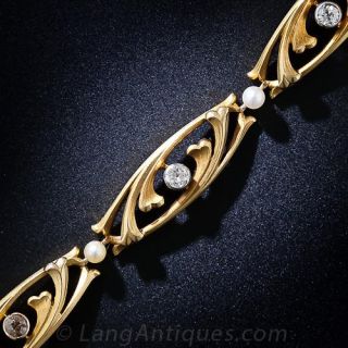 Art Nouveau Diamond Bracelet