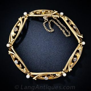Art Nouveau Diamond Bracelet