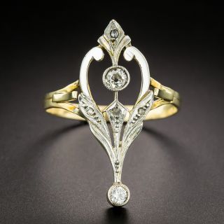 Art Nouveau Diamond Dinner Ring - 3