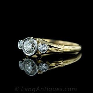 Art Nouveau Diamond Engagment Ring