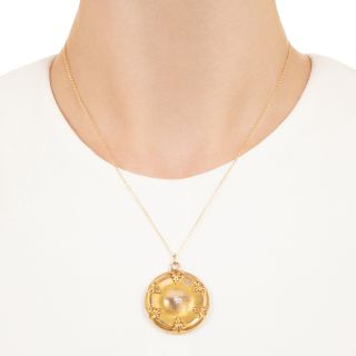 Art Nouveau Diamond Locket