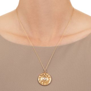 Art Nouveau Diamond Locket