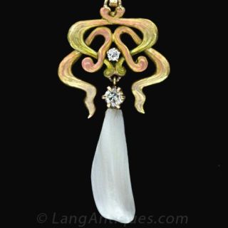 Art Nouveau Enamel Necklace