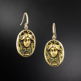 Art Nouveau Femme Earrings - 2