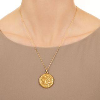 Art Nouveau Floral Locket