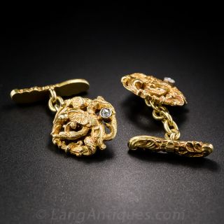 Art Nouveau Griffin Cufflinks