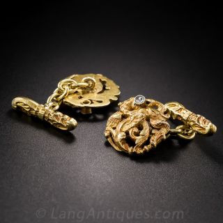 Art Nouveau Griffin Cufflinks
