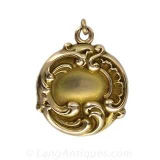 Art Nouveau Griffin Motif Locket