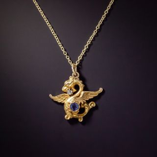 Art Nouveau Griffin Pendant by Alling & Co - 2