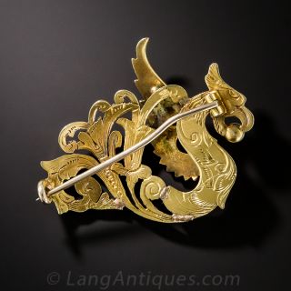 Art Nouveau Griffin Pin