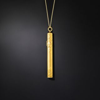 Art Nouveau Mechanical Pencil Pendant - 5