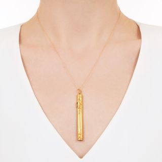 Art Nouveau Mechanical Pencil Pendant