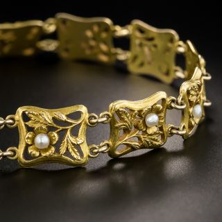 Art Nouveau Pearl Bracelet by Carter Gough & Co. - 4