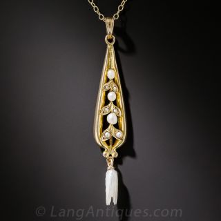 Art Nouveau Pearl Necklace