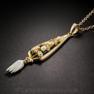 Art Nouveau Pearl Necklace