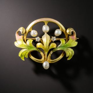 Art Nouveau Pin by Krementz - 1