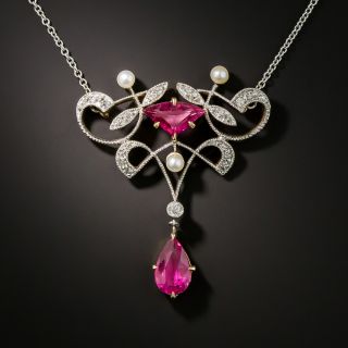 Art Nouveau Pink Tourmaline