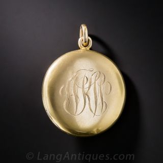Art Nouveau Repouse Locket