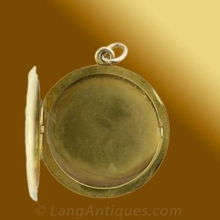 Art Nouveau Repousse Locket