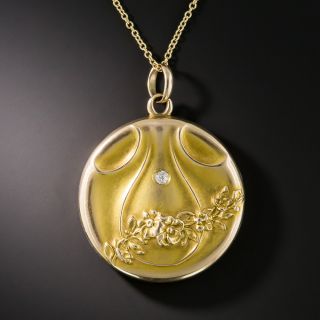 Art Nouveau Round Locket - 2