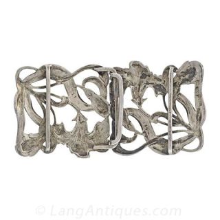 Art Nouveau Silver Buckle