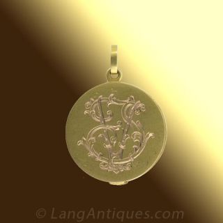 Art Nouveau Slide Locket