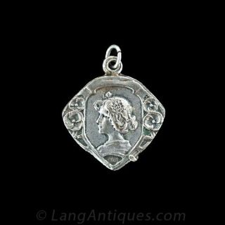 Art Nouveau Slide Locket Main View