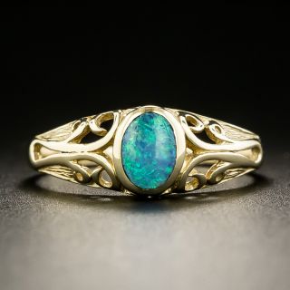 Art Nouveau Style Opal Ring - 2