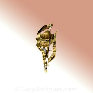 Art Nouveau Tulip Brooch