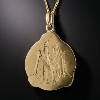 Art Nouveau Turquoise Enamel Locket