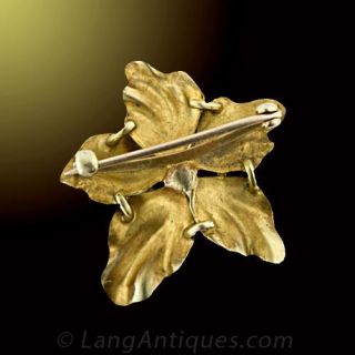 Art Nouveau Violet Pin, Circa 1895 