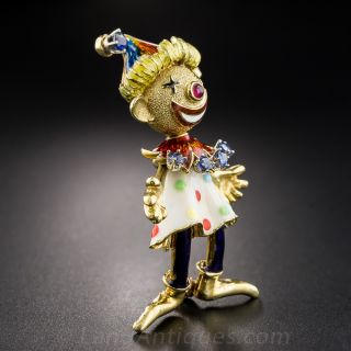 Articulated Enamel Clown