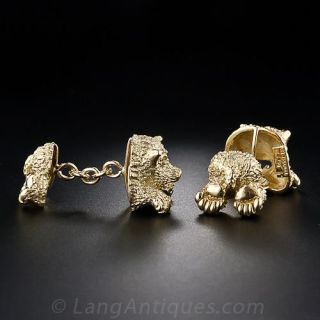 Articulating Bear Cufflinks