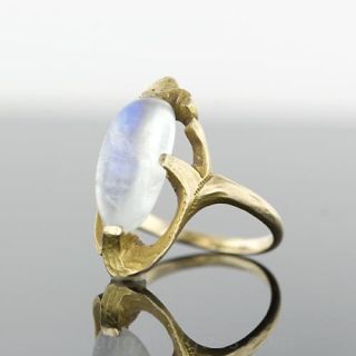 Arts and Crafts Moonstone Ring