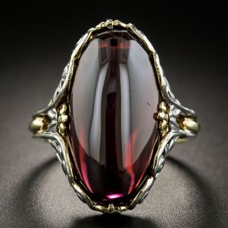 Arts & Crafts Cabochon Garnet Ring  - 2