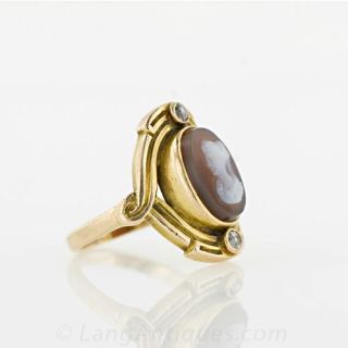 Arts & Crafts Cameo Ring