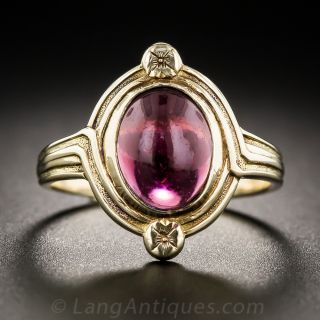 Arts & Crafts Garnet Ring by Larter & Sons