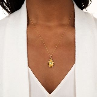 Arts & Crafts Peridot Pendant
