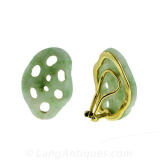 Artsy Estate Tiffany & Co. Jade Earrings