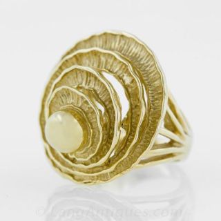 Artsy Gold Ring