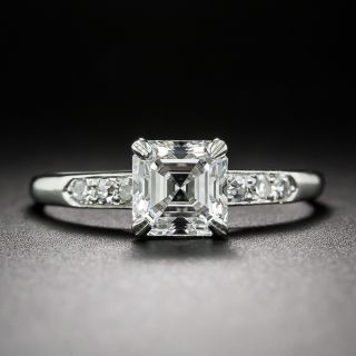 Asscher Cut 1.12 Carat Diamond Ring (F/VS2 GIA)