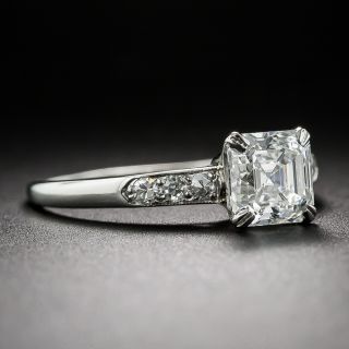 Asscher Cut 1.12 Carat Diamond Ring (F/VS2 GIA)