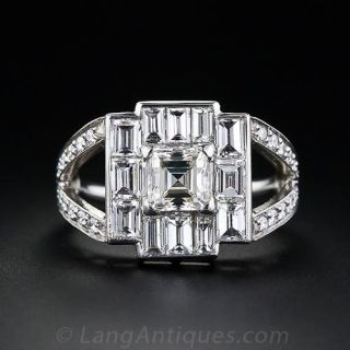 Asscher Cut Diamond Ring