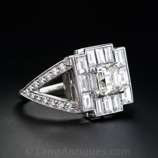 Asscher Cut Diamond Ring