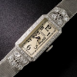 Audemars Piguet Platinum and Diamond Art Deco Watch - 2