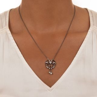 Austrian Secessionist/Art Nouveau Diamond Lavalière 