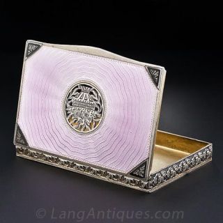 Austrian Silver and Guilloche Enamel Box